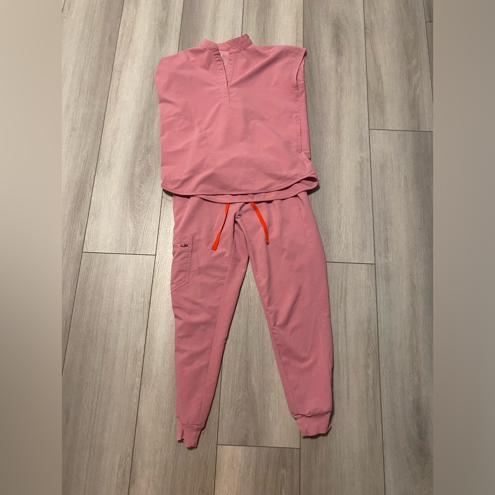 Figs Pink Loungewear Set Soft and Casual